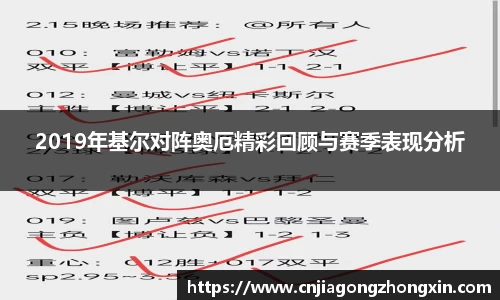 2019年基尔对阵奥厄精彩回顾与赛季表现分析